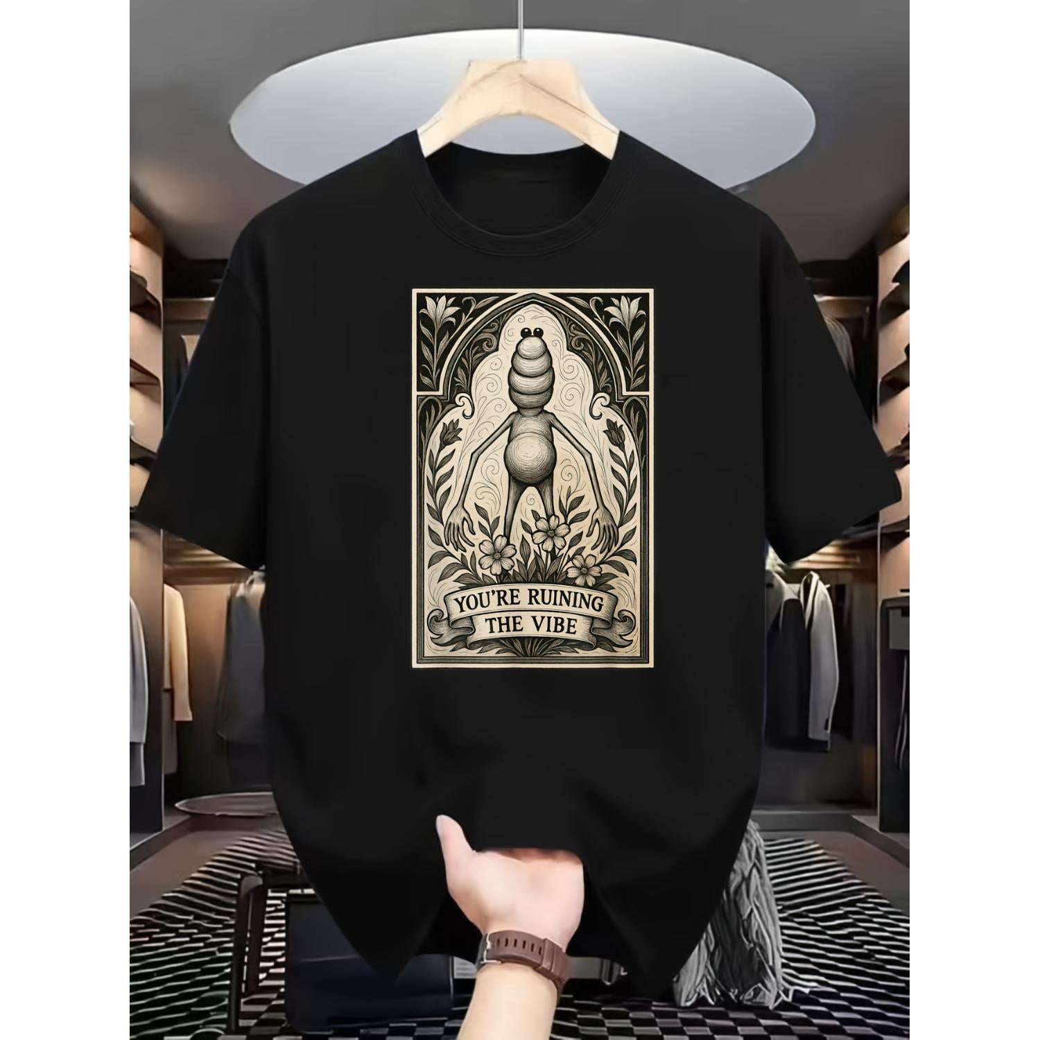 Humorous Marcus The Worm Graphic T Shirt Showcasing The I Dont Like This Rock Meme