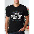 Festive Matching Couple Shirts His and Hers Christmas Outfit Sets Humorous Family Pajamas Short Sleeve Tees