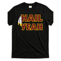 Washington Football Fan T Shirt Featuring Feathers and Hail Yeah Graphics Soft Breathable Cotton Crew Neck Casual Tee Lightweight Unisex Shirt for Game Day and Casual Wear Machine Washable Team Spirit Apparel