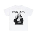 Nun Middle Finger Fck I Give TShirt Funny Meme Genz Dank Graphic Tee Vintage Style Parody T shirt Top Menswear Streetwear Crewneck