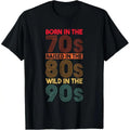Vintage Inspired Graphic Print Short Sleeve Top Celebrating the Style of the 70s 80s and 90s Cotton T-Shirt