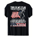 This Is My Flag I Will Not Apologize For It T Shirt Bold American Flag Graphic and Muscle Silhouette Ideal for Patriotic Events Freedom Celebrations and Daily Wear