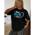Women S Humorous Best Mom Ever Graphic Tee Black Casual Short Sleeve Round Neck Top Heart Lettering Daily and Weekend Wear