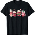 Valentine Coffee Heart Iced Coffee Lover T Shirt