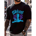 Humorous Retro Purple Grape Five Matching Men's TShirt Streetwear HipHop Style Team Tee