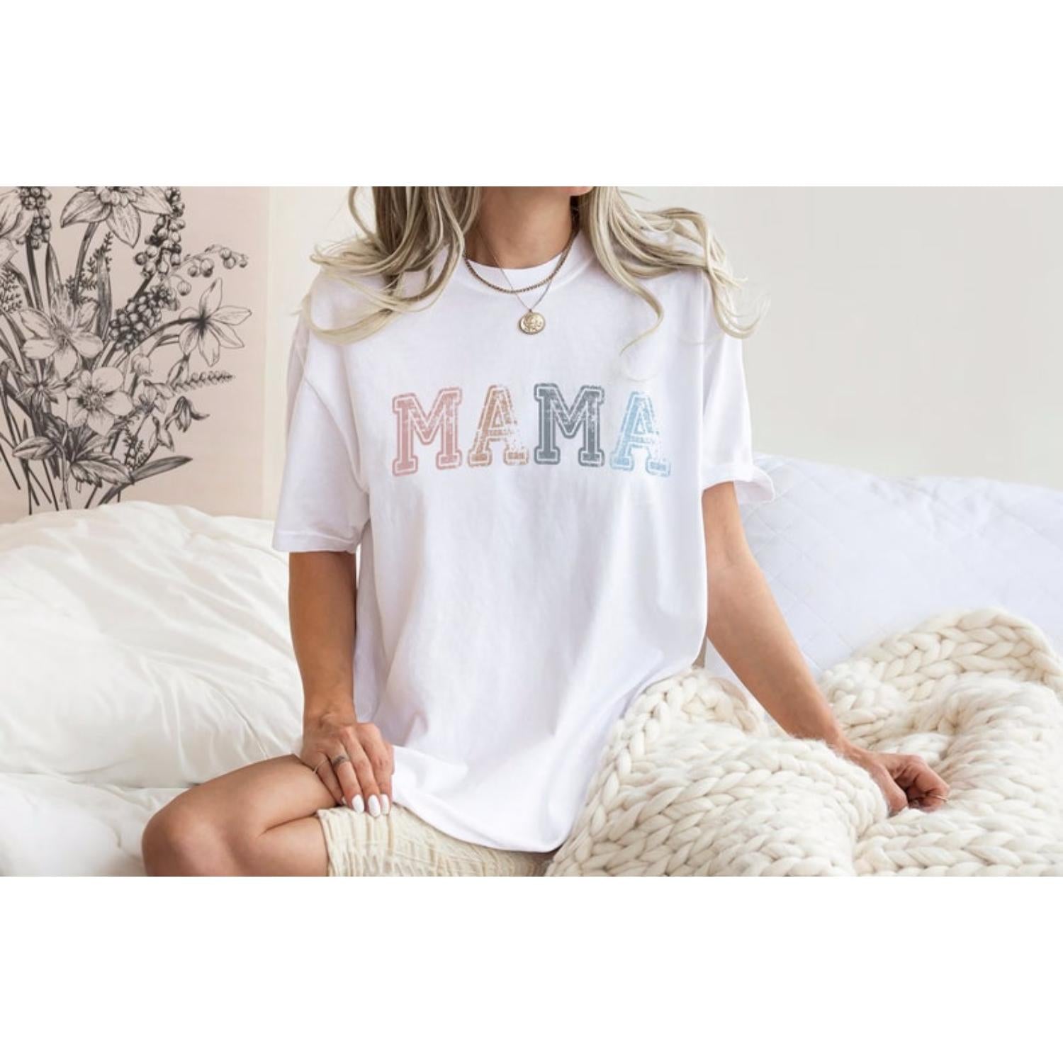 Mama Shirt For Mothers Day Gift From Daughter, Comfort Color Mama Tshirt For Birthday Gift For Her, Baby Shower Gift, Mom